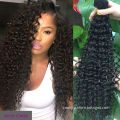 100% virgin Brazilian weave hair kinky curly braiding hair with closure